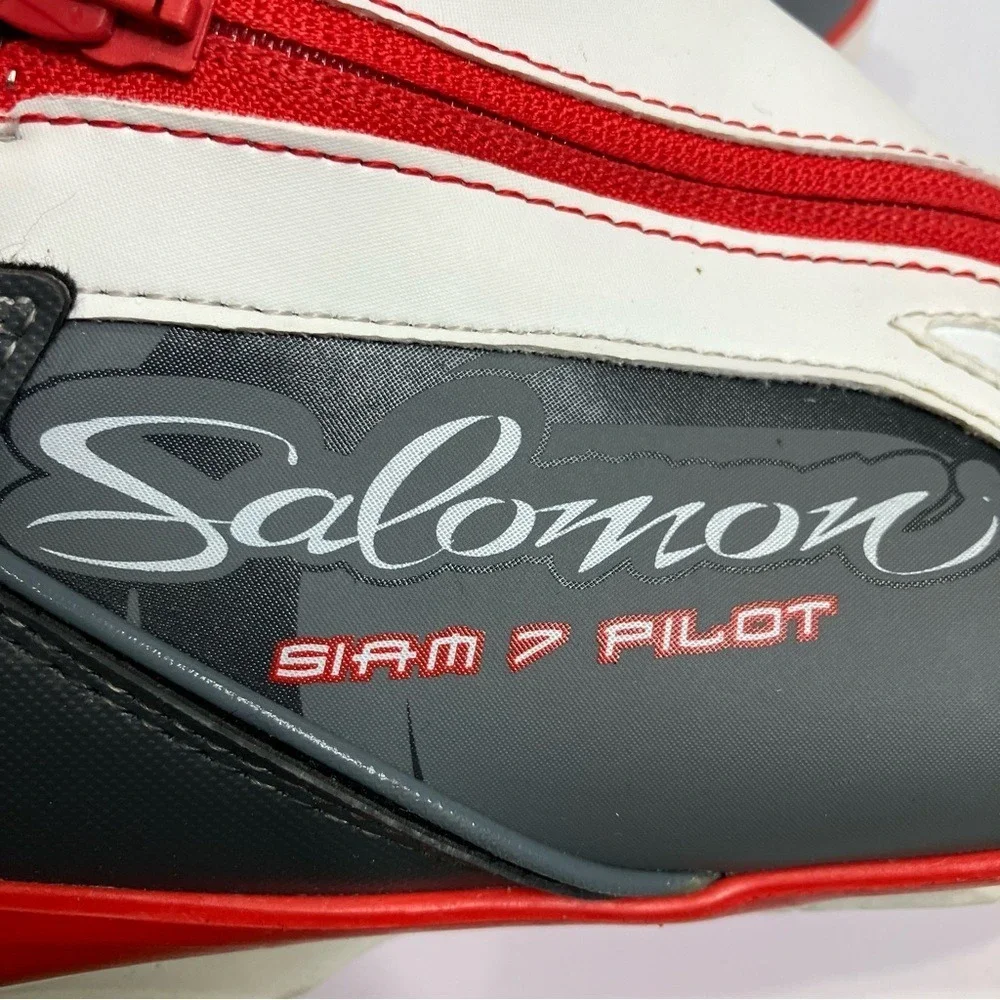 Salomon Siam 7 pilot performance touring‎ ski boots women's size 9 white